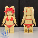 Red Swimsuit Twi'lek Tan Custom Printed PCC Series Minifigure