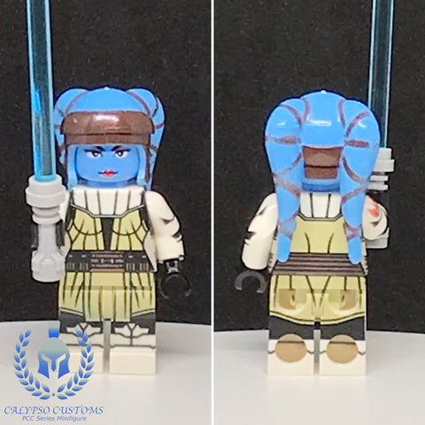 Republic Armored Aayla Secura Custom Printed PCC Series Minifigure