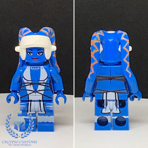 Ryloth Twi'lek V2 Blue Custom Printed PCC Series Minifigure