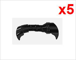 Big Kid Brix Black DB Saber Hilt x5