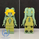 Galla Dress Twi'lek Sand Green Custom Printed PCC Series Minifigure