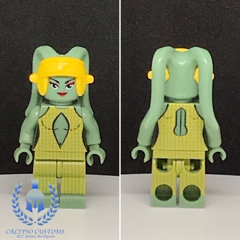 Galla Dress Twi'lek Sand Green Custom Printed PCC Series Minifigure