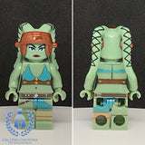 Wanted Rebel Twi'lek Sand Green Custom Printed PCC Series Minifigure