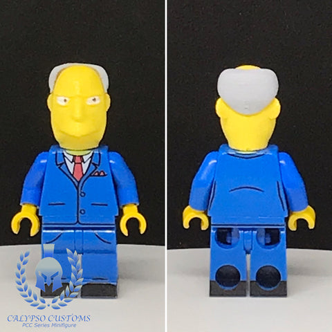 Simpsons Gary Chalmers Custom Printed PCC Series Minifigure