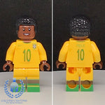 Soccer Player Pele #10 Custom Printed PCC Series Minifigure