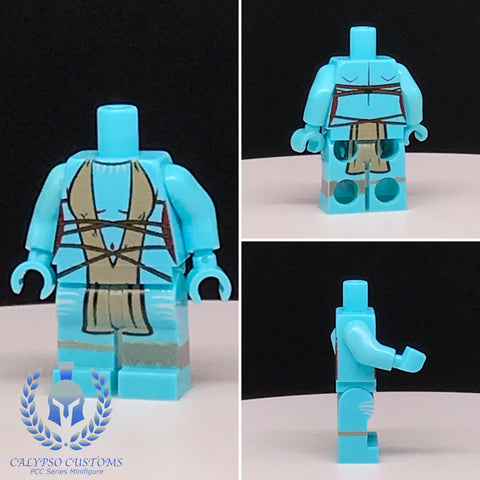 Teal Blue Ryloth Robes PCC Series Minifigure Body