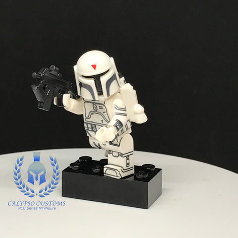 White Armor Mando Custom Printed PCC Series Minifigure