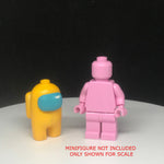 Yellow Crewmate 3D Printed  Minifigure