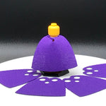 Purple Cloth Minifigure Cape 5 Pack