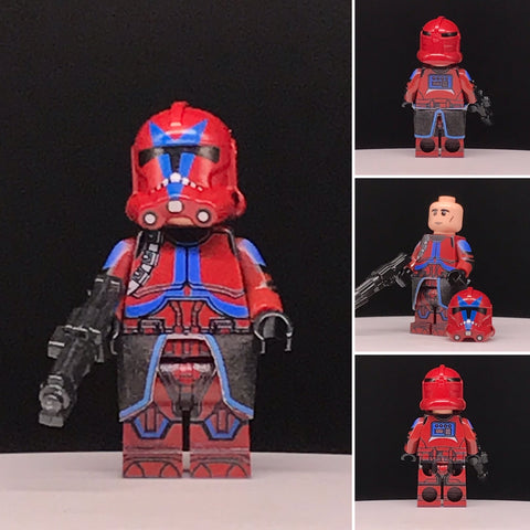 Limited Dark Red Clone Trooper Dogma Printed PCC Series Minifigure