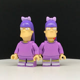 Simpsons Twins Custom Printed PCC Series Minifigure Set